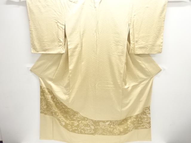 JAPANESE KIMONO / IRO-TOMESODE / SAGARA KNOTS / LION